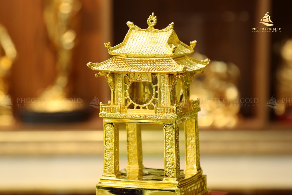 Mô hình Khuê Văn Các mạ vàng 24K - KVC01 5