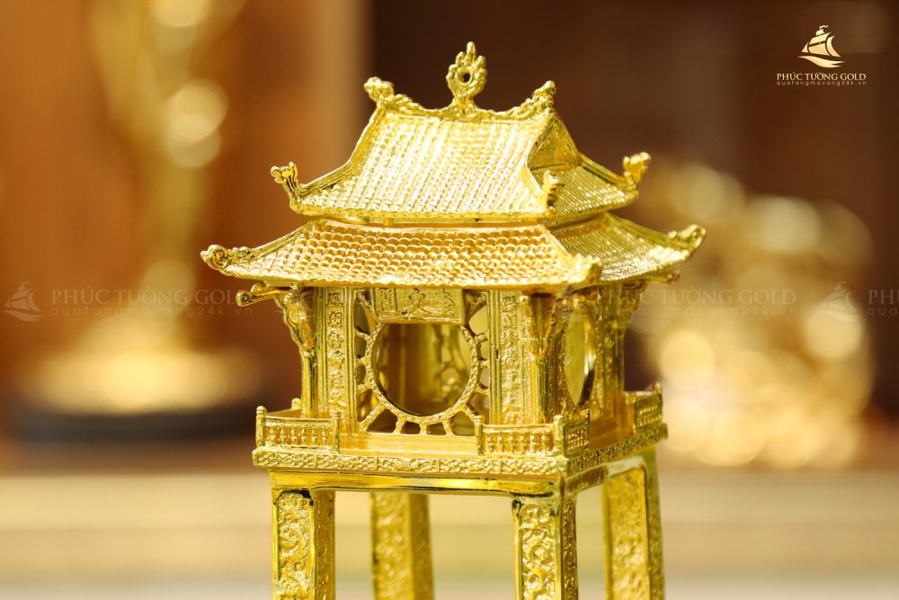 Mô hình Khuê Văn Các mạ vàng 24K - KVC01 3