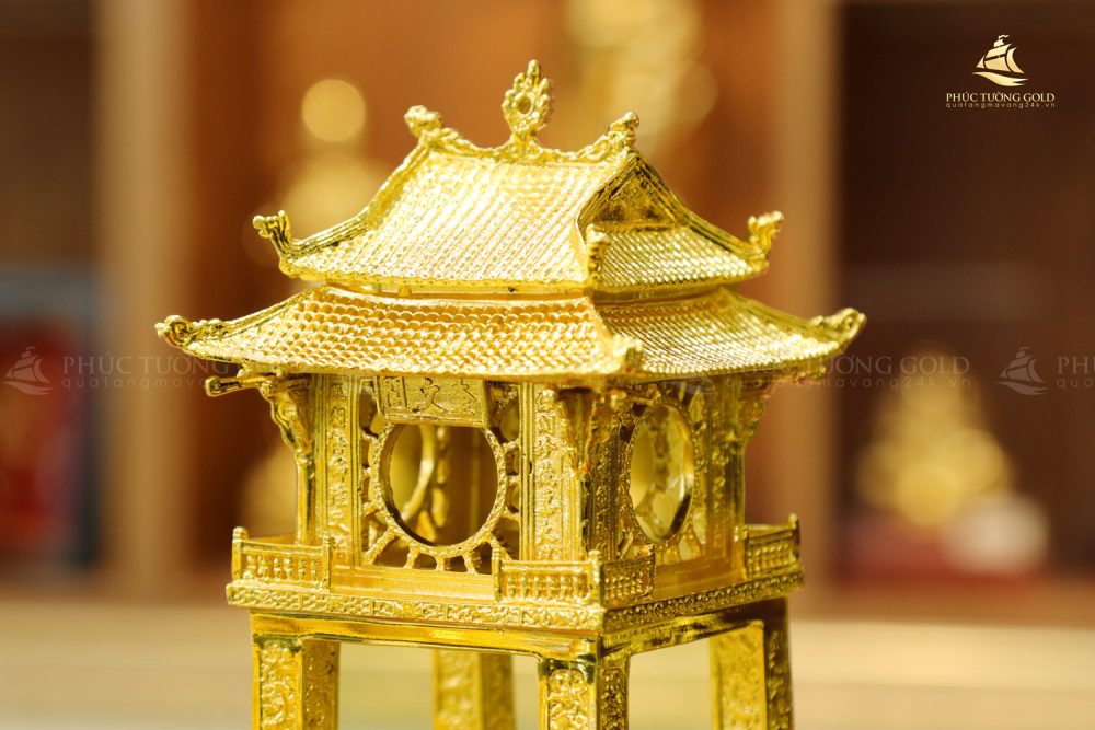 Mô hình Khuê Văn Các mạ vàng 24K - KVC01 2