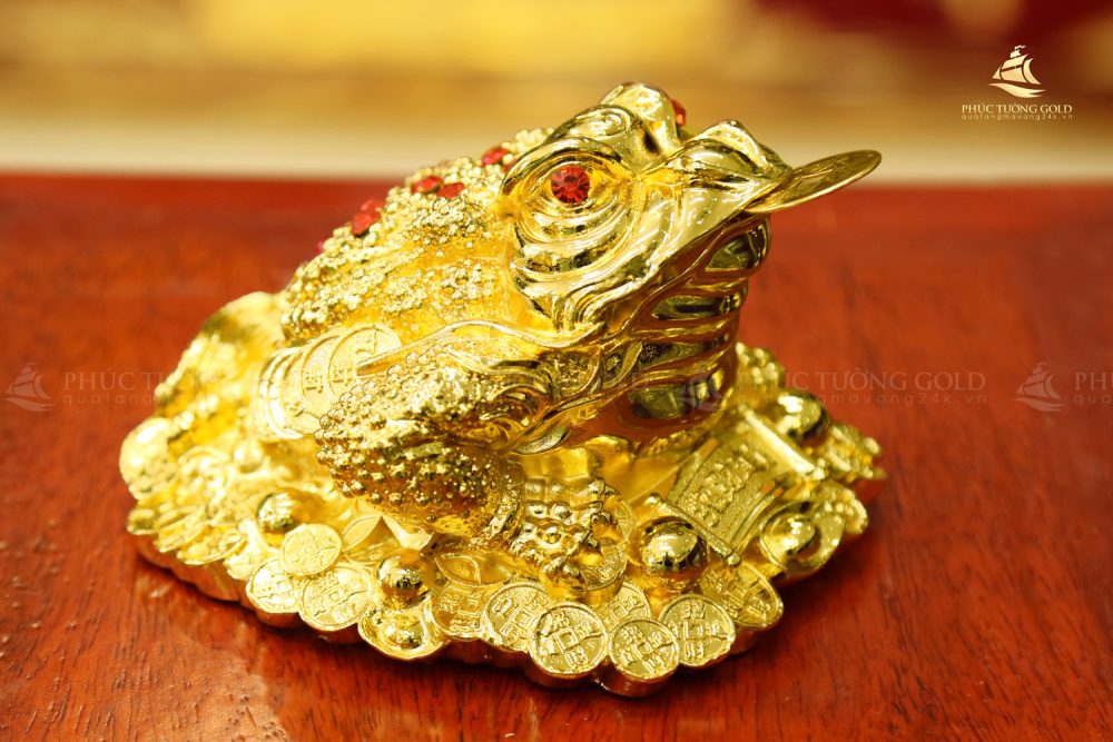 Cóc ngậm tiền mạ vàng 24K - C01 2