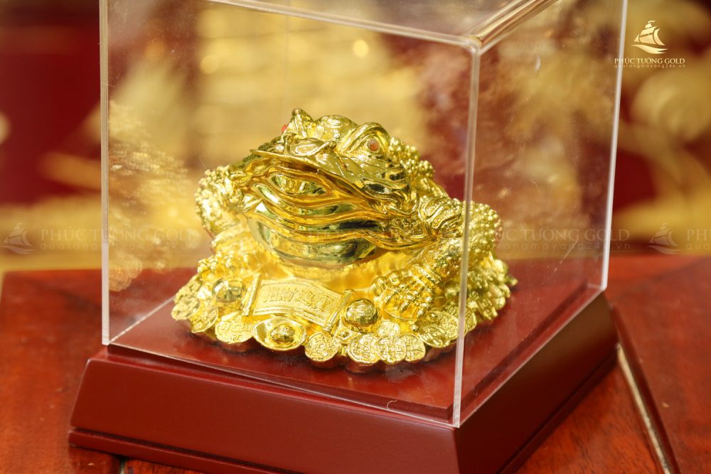 Cóc ngậm tiền mạ vàng 24K - C01 4