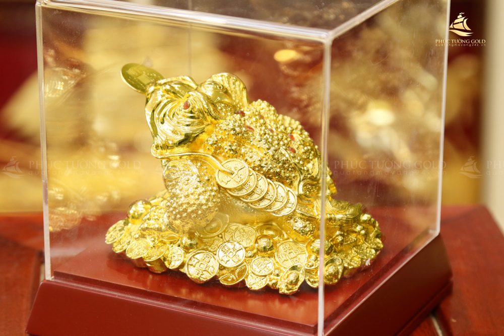 Cóc ngậm tiền mạ vàng 24K - C01 6