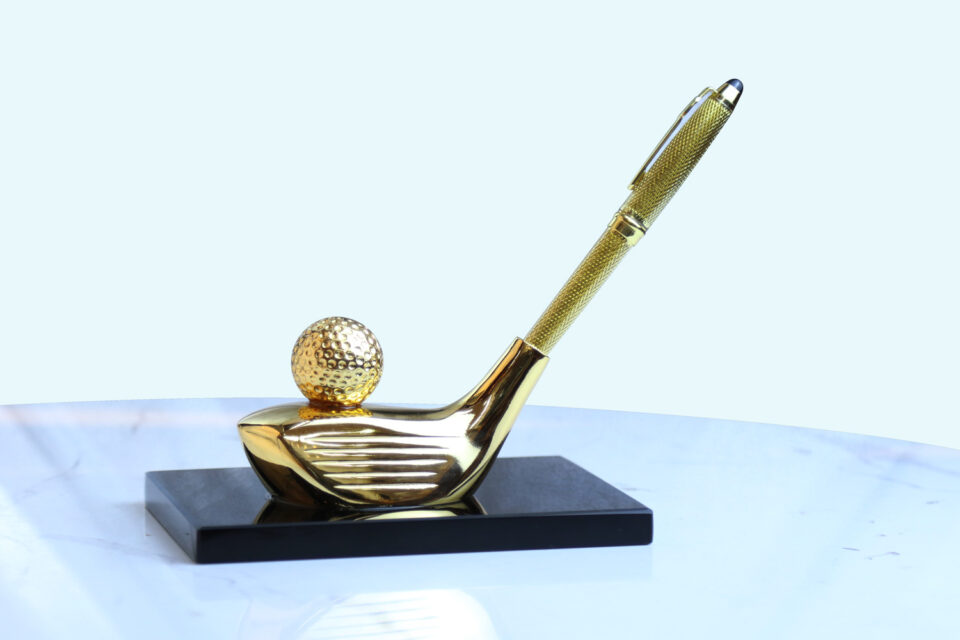 Cắm bút ký mô hình gậy golf mạ vàng 24k – CB04 11