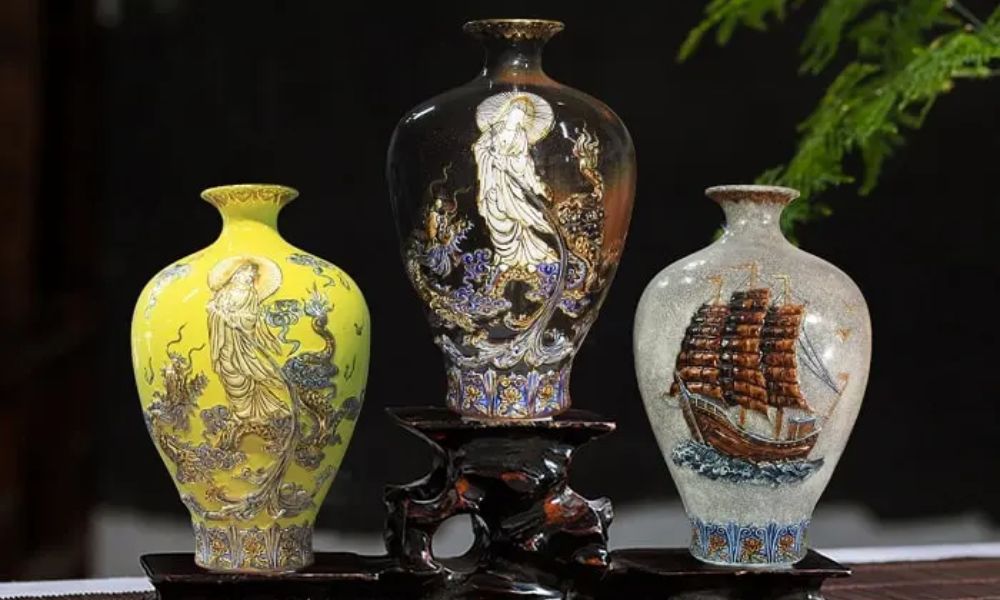 Bình gốm phong thủy