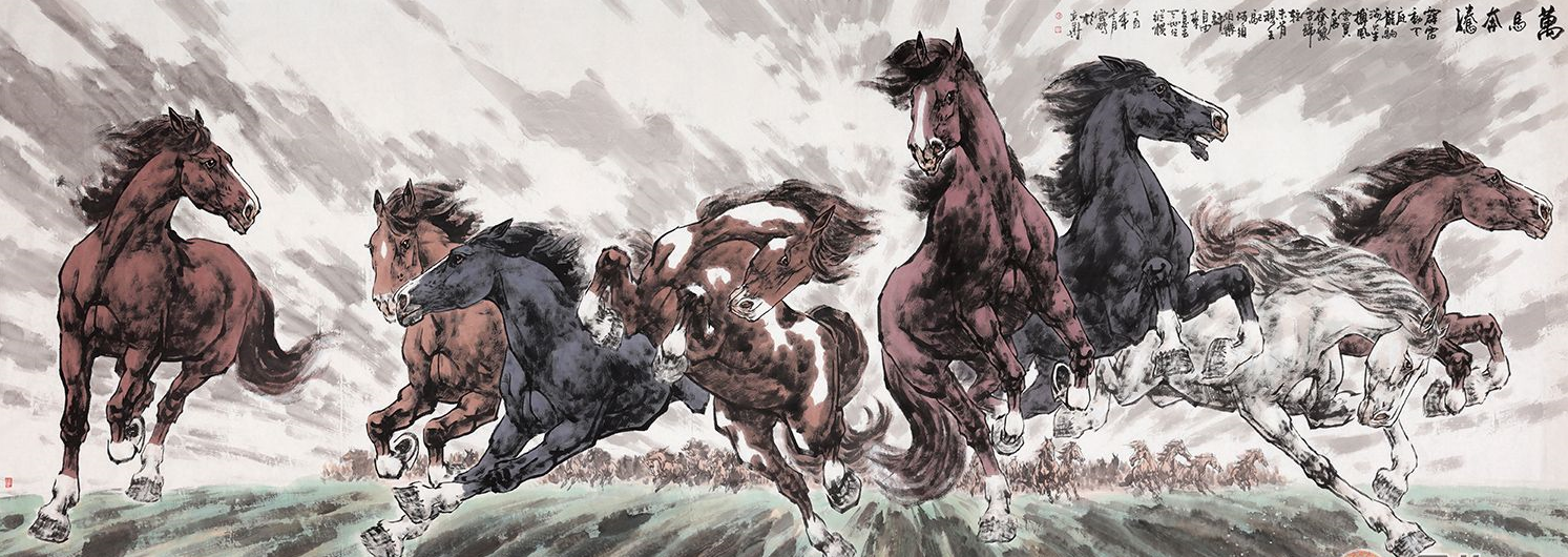 Tranh mã đáo thành công nghìn ngựa phi nước đại - phuctuonggold-com