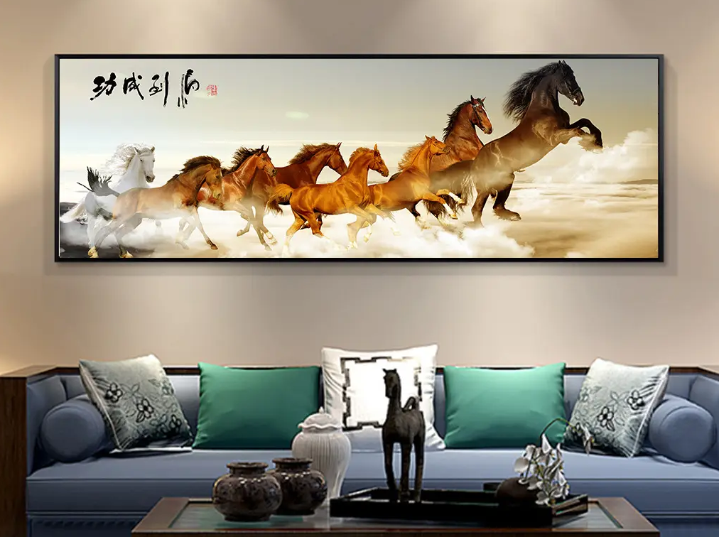 Tranh mã đáo thành công vượt mây gió, vượt khó khăn - phuctuonggold-com