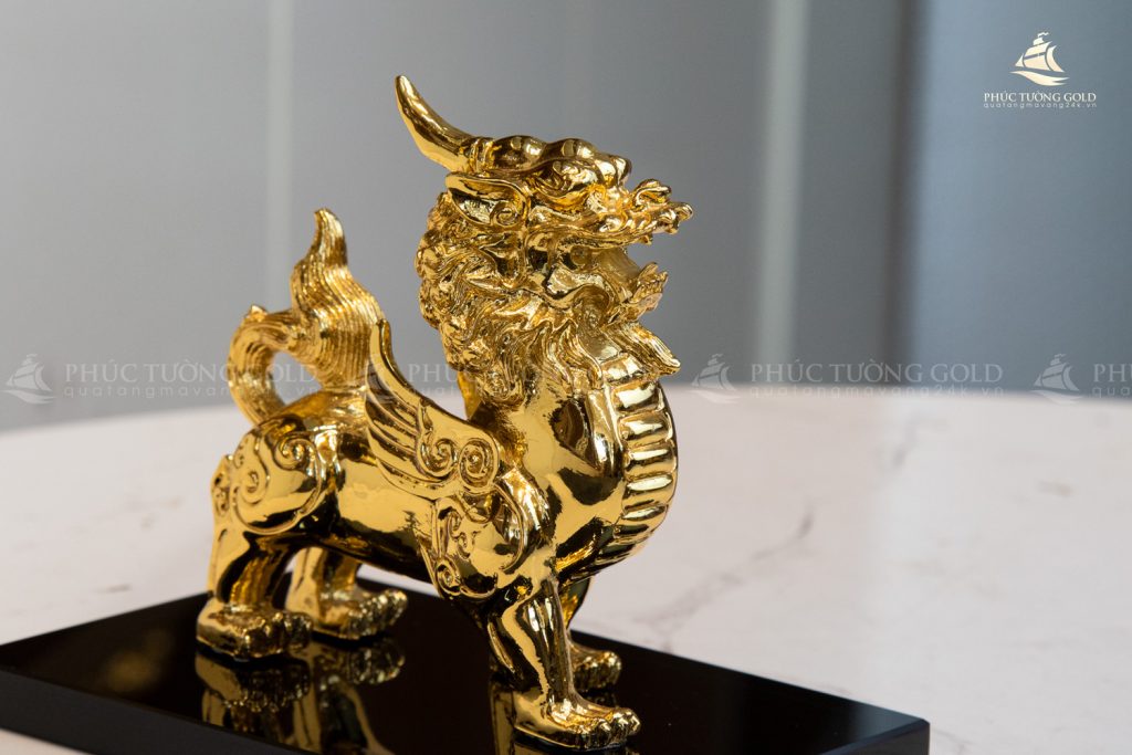 Tượng tỳ hưu mạ vàng 24K - TH13 2