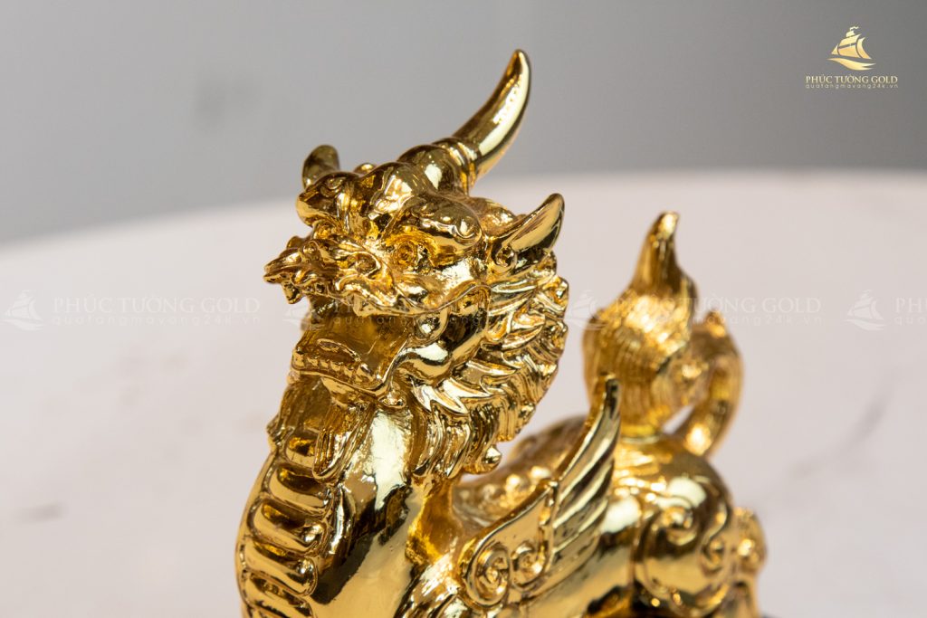 Tượng tỳ hưu mạ vàng 24K - TH13 3