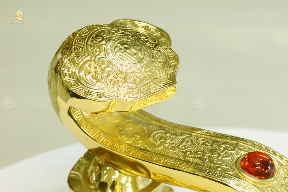 Gậy như ý tài lộc mạ vàng 24K - NY01 5