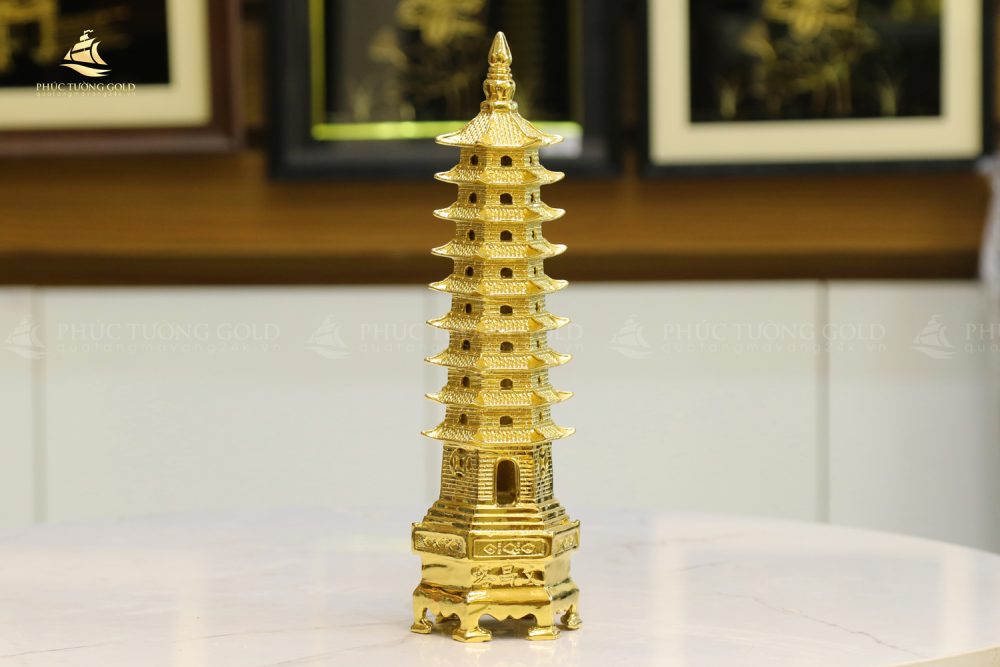 Tháp văn xương mạ vàng 24K - VX01 2