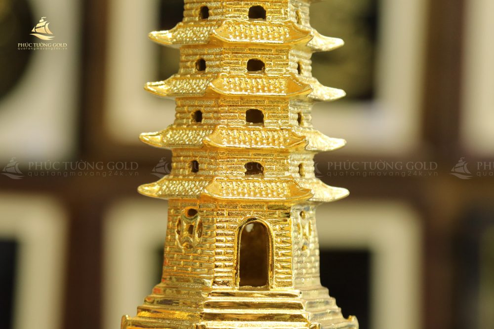 Tháp văn xương mạ vàng 24K - VX01 4