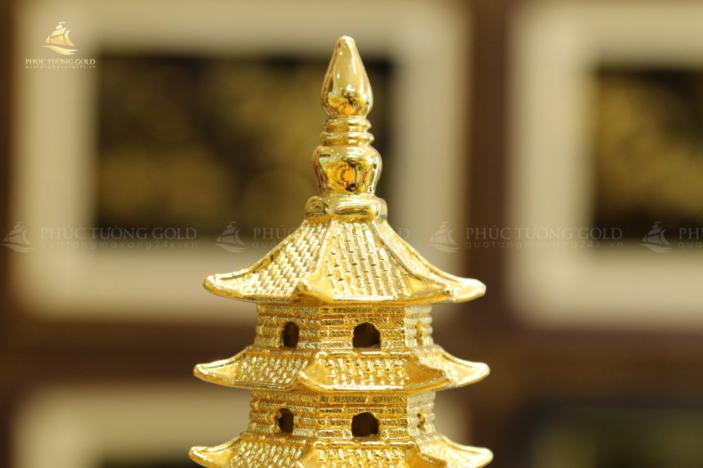 Tháp văn xương mạ vàng 24K - VX01 5