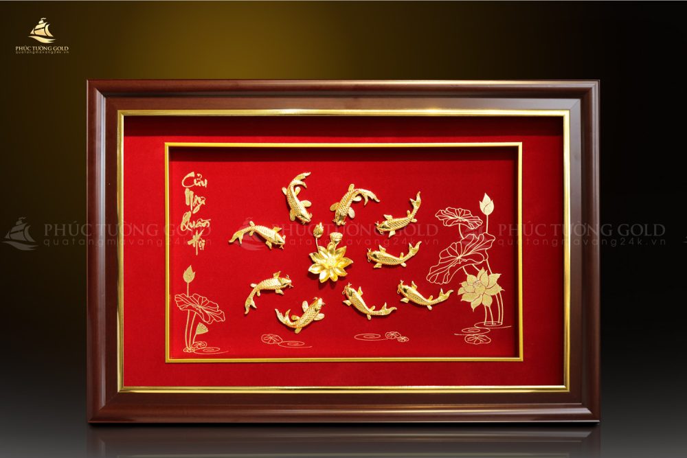 Tranh mạ vàng 24K