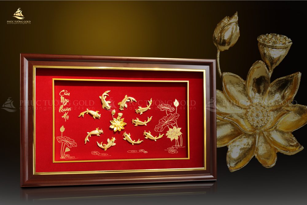 Tranh mạ vàng 24K
