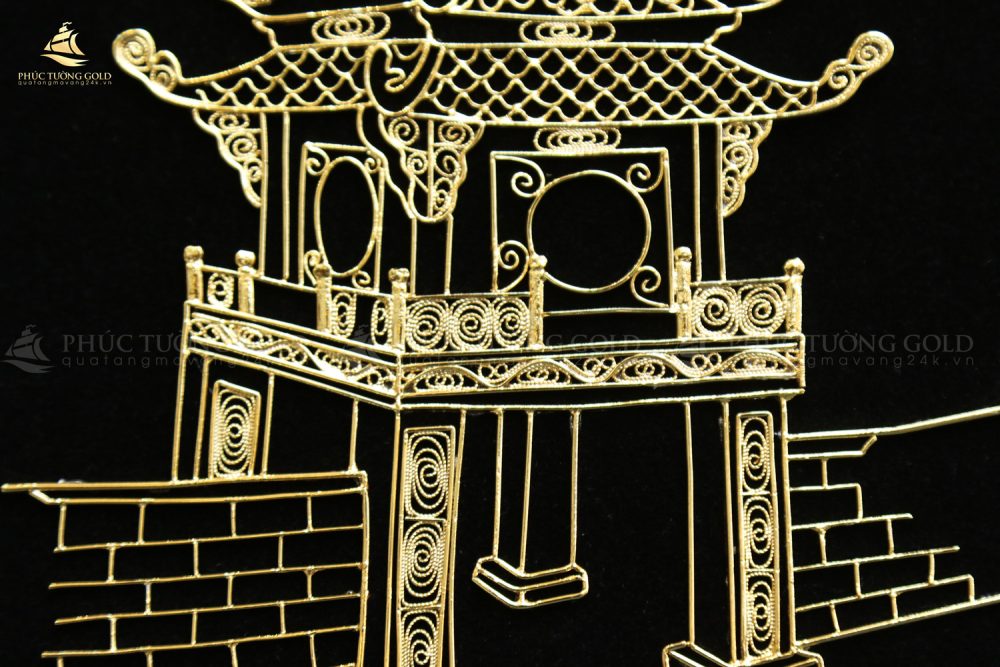 Tranh khuê văn các mạ vàng 24K - KVC02 5