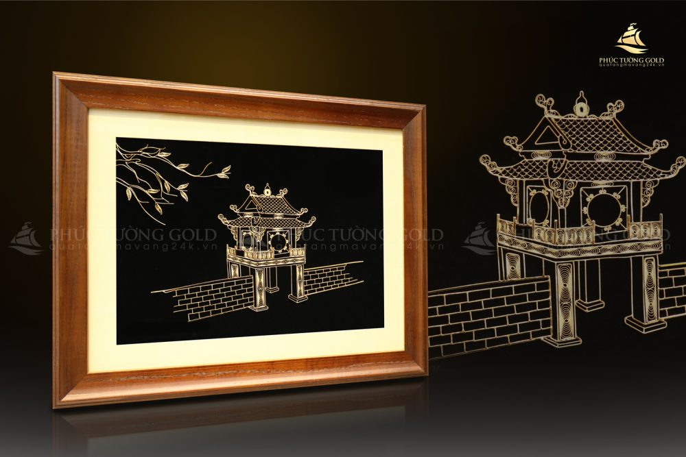 Tranh khuê văn các mạ vàng 24K - KVC03 5