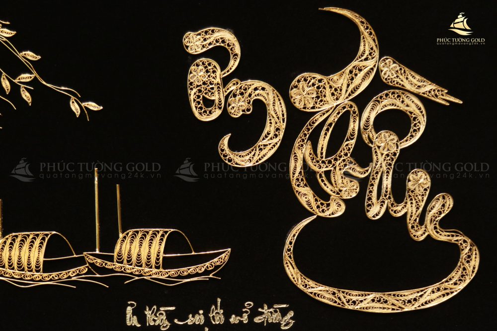 Tranh chữ Ơn Thầy mạ vàng 24k - OT02 2