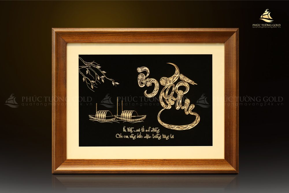 Tranh chữ Ơn Thầy mạ vàng 24k - OT02 4