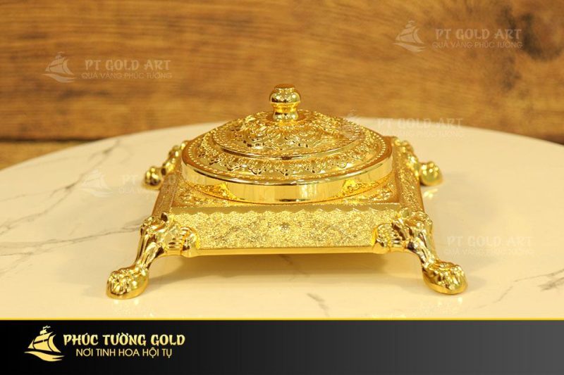 Gạt tàn thuốc mạ vàng 24k - GT02