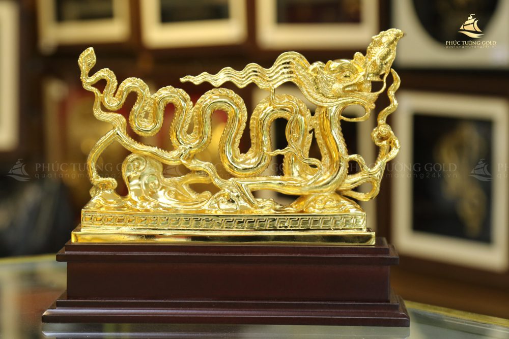 Tượng rồng thời Lý mạ vàng 24k - TR01 2