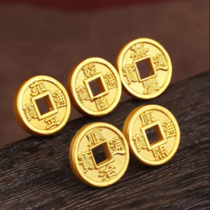 Bộ tiền Ngũ Đế mạ vàng 24K mang đến tài lộc, phú quý, sự bình an, tương hỗ sự nghiệp phát triển - phuctuonggold-com