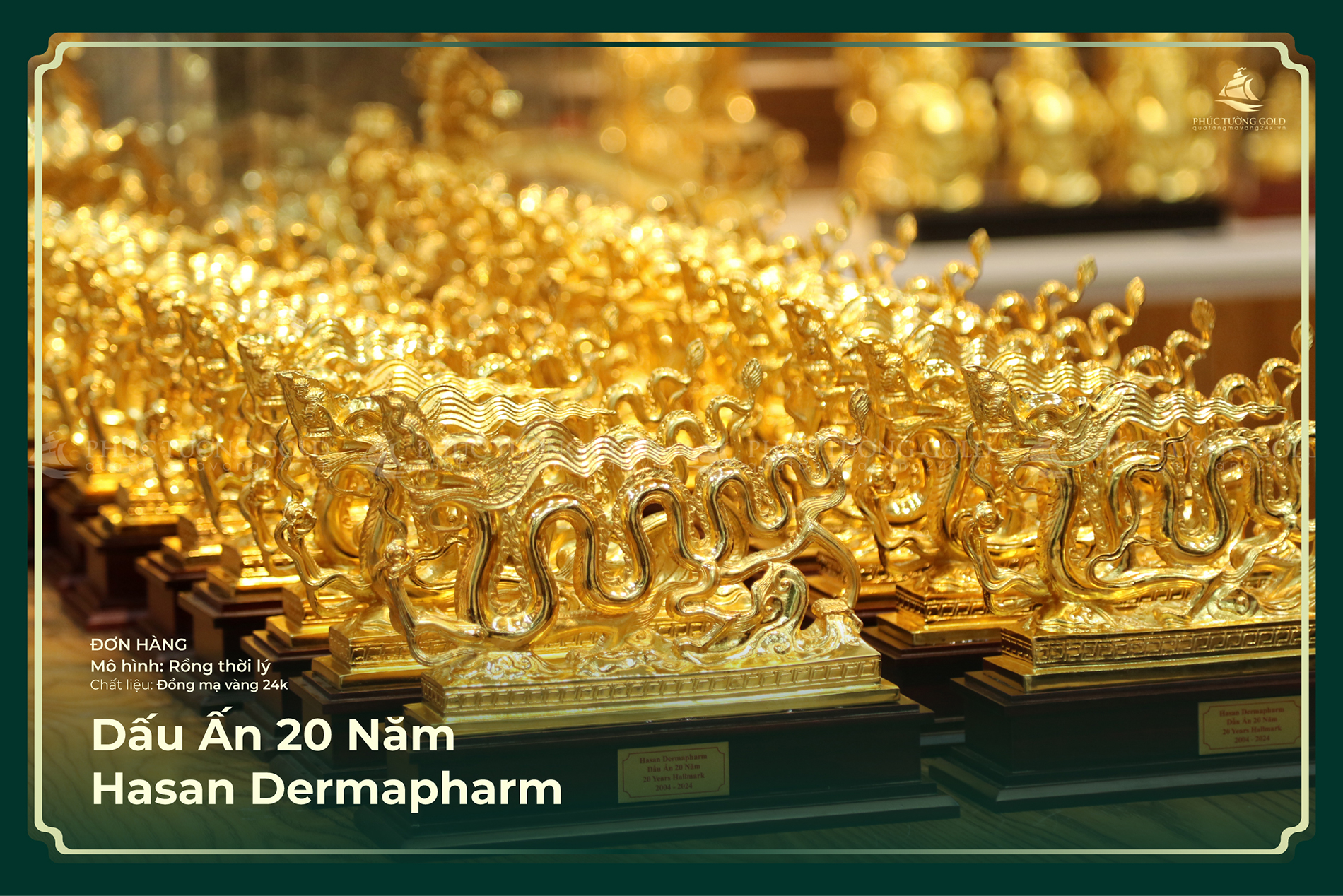 Hasan Dermapharm đánh dấu 20 năm bằng tượng rồng thời Lý (2024)