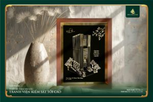 Tranh bạc mạ vàng thiết kế riêng cho VKSND Tối Cao